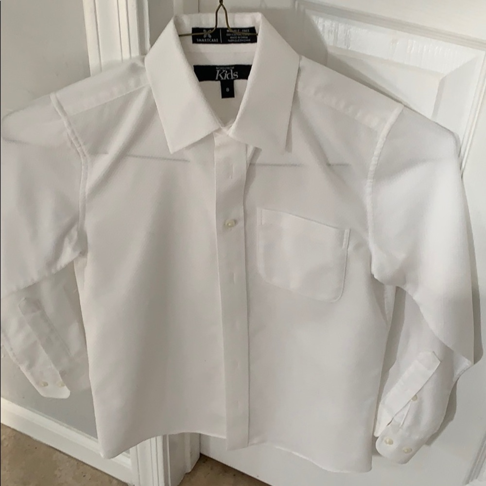 Nordstrom kids white button down dress shirt